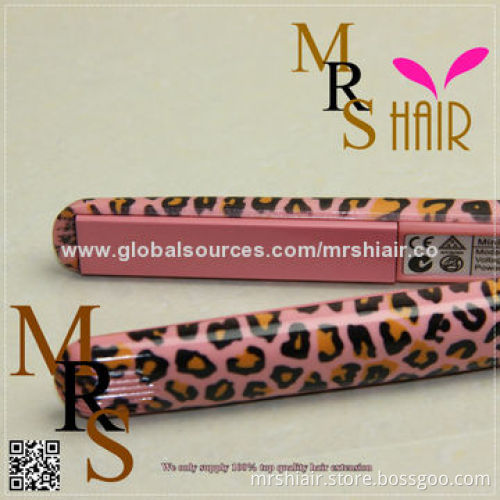 Pink color Mini Straightening Irons, Portable Ceramic Hair Straighteners